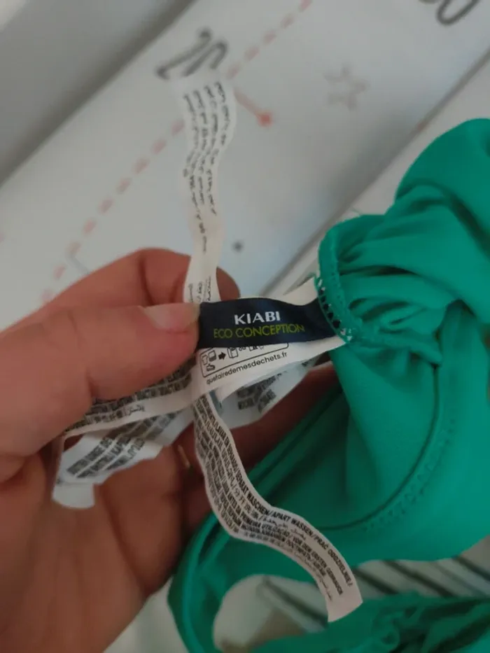 Ensemble maillot de bain 38 40 excellent état vert - photo numéro 3