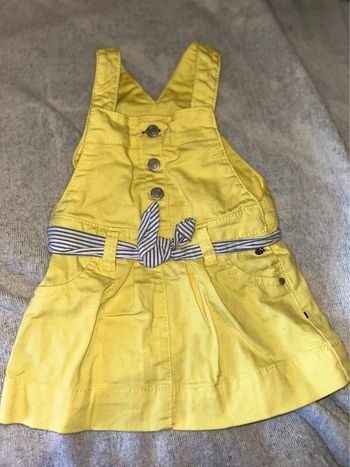 Robe d’été jaune Obaïbi – 6 mois – coton léger