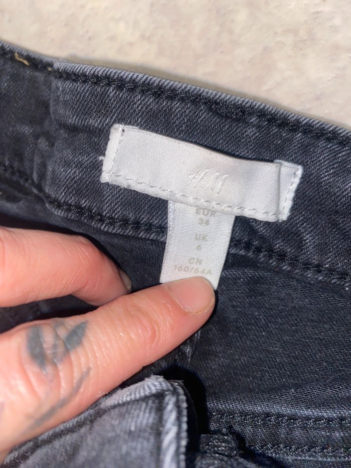 Shirt en jean noir - photo numéro 4