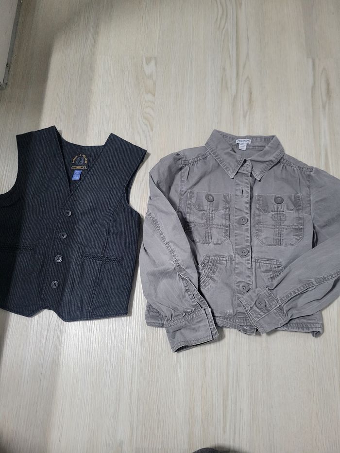 Lot 1 chemise et 1 gilet de costume 6 ans okaïdi