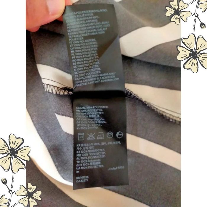 Robe courte H&M à rayures noires et blanches – Taille M - photo numéro 8
