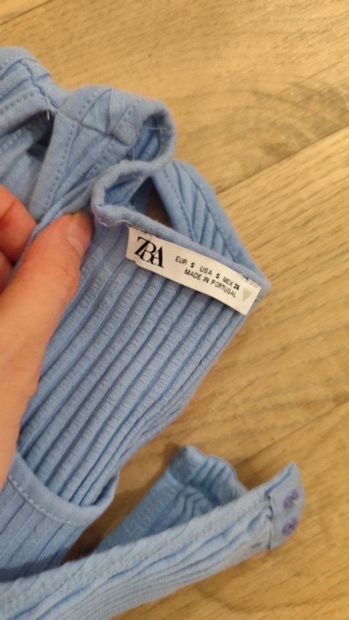 Body bleu S - Zara - photo numéro 6