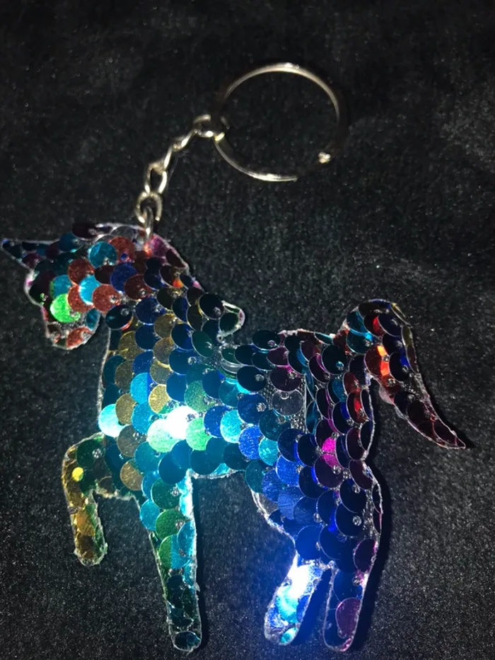 Porte clé licorne - photo numéro 2