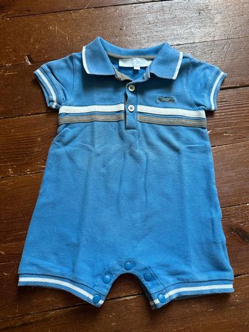 Combinaison barboteuse Tartine et Chocolat bleue 12 mois