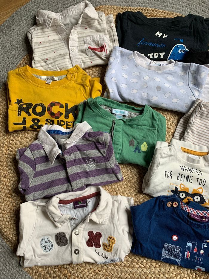Lot de 11 tee-shirts et polo garçon 3 mois - photo numéro 2