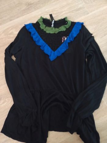 Tee-shirt avec dentelle décolleté Desigual