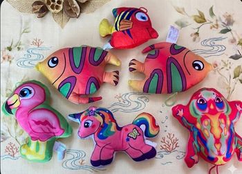 Lot de 6 peluches 
