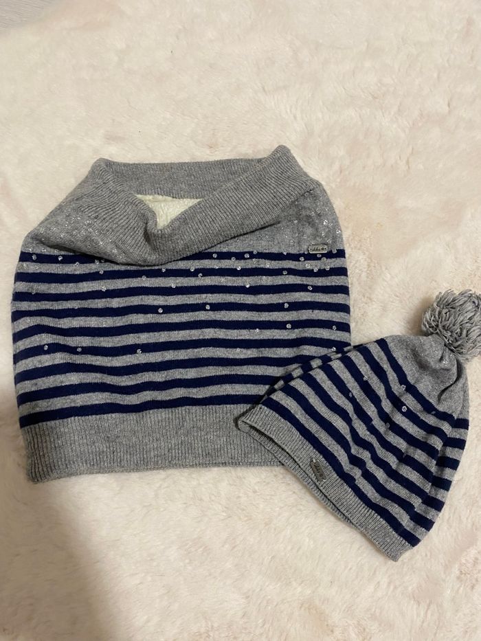 🧤 Ensemble bonnet et snood IKKS doublé polaire - Taille 5 ans - photo numéro 2