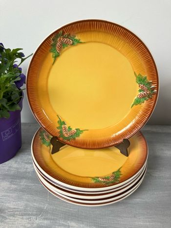 Vintage-Lot de 6 belles assiettes à dessert- West Germany