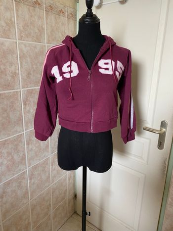 Veste de survêtement bordeaux