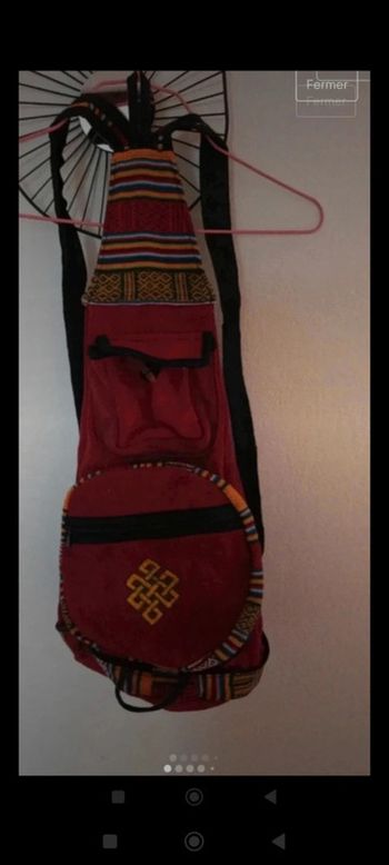 Sac style ethnique repliable