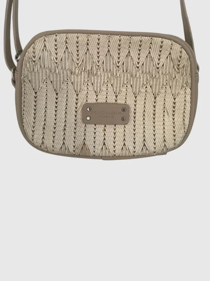 Fuchsia Paris beige purse sac à main - photo numéro 4