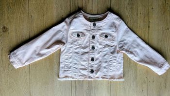 Veste en jean rose 