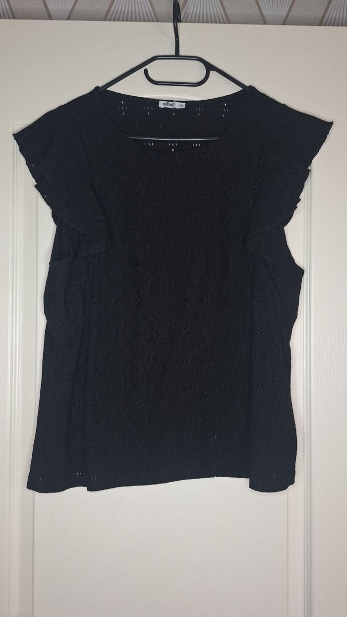 Blouse manche courte taille XL (42) Gémo