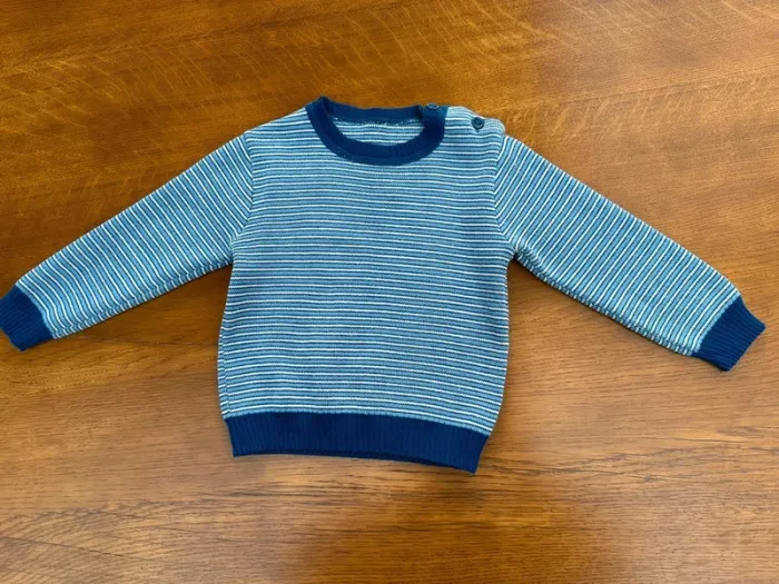 Pull rayé blue Crylor 2 ans - photo numéro 2