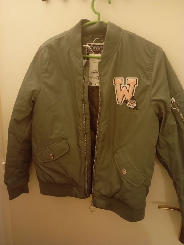 Blouson kaki fille 14+ ans C&A neuf