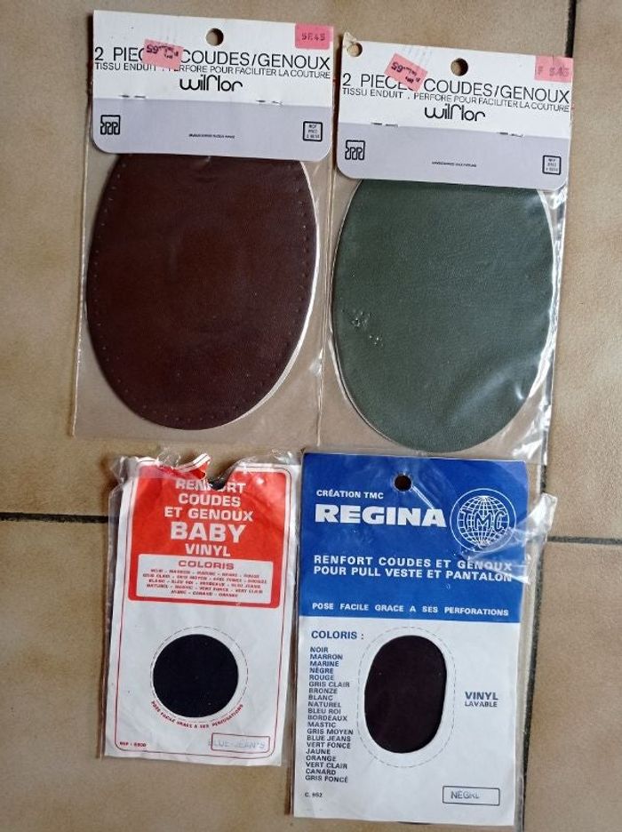 Lot de 7 coudières/genouillères à coudre