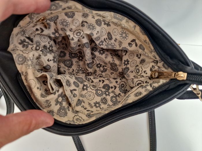 Sac Bandoulière Noir Sequins Noirs Argentés Conti Osvaldo - photo numéro 9