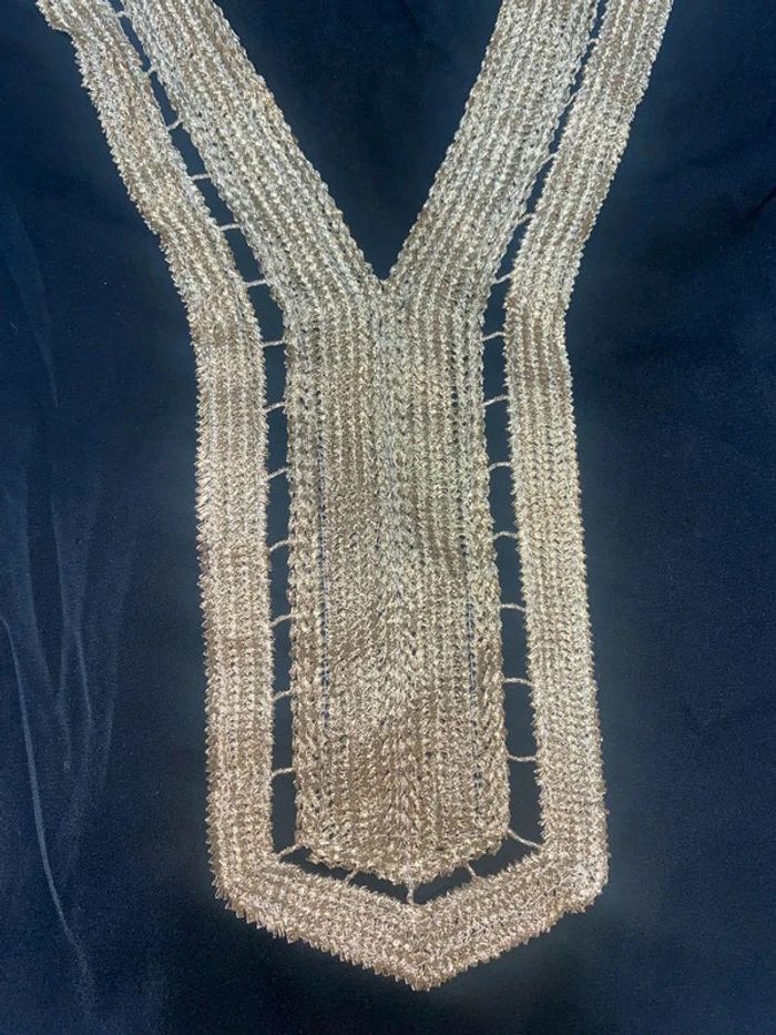 Blouse orientale satiné noir - photo numéro 3