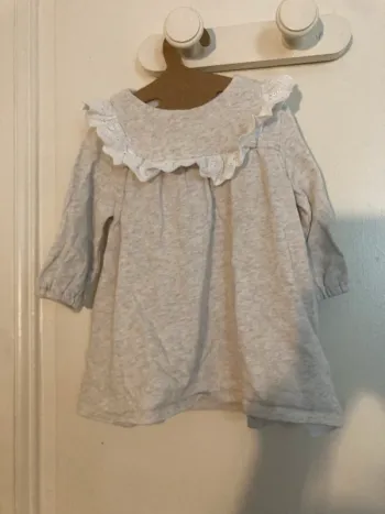 👶 Robe Cyrillus bébé fille 12 mois – Coton bio 🌿