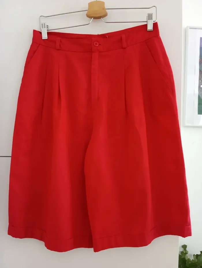 Bermuda rouge vintage - photo numéro 2