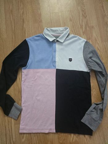 Polo Eden Park manches longues multicolore – Taille S