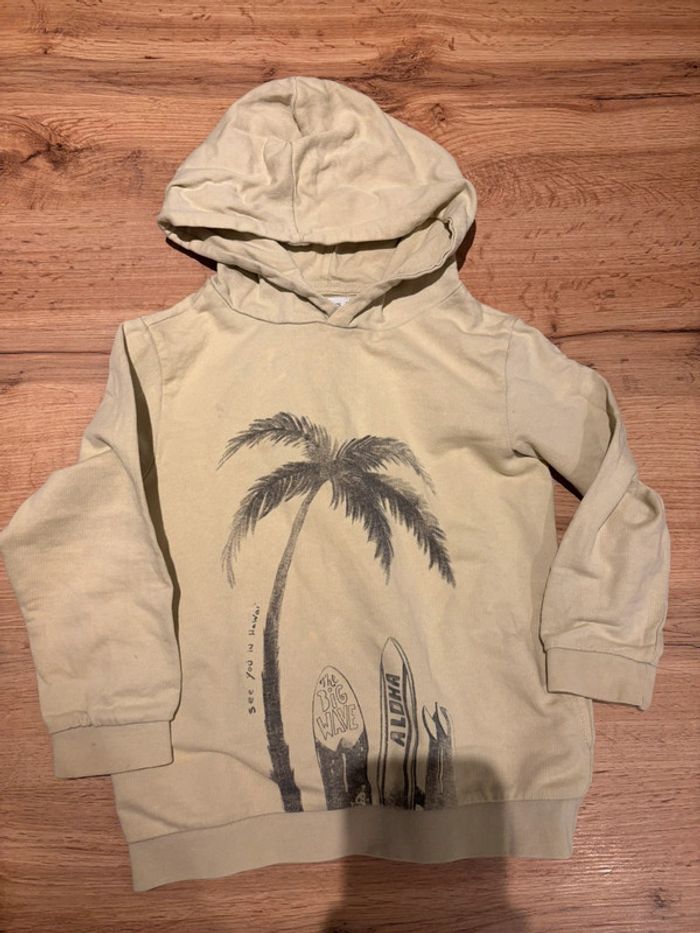 Hoodies léger jaune garçon lefties taille 4 5 ans