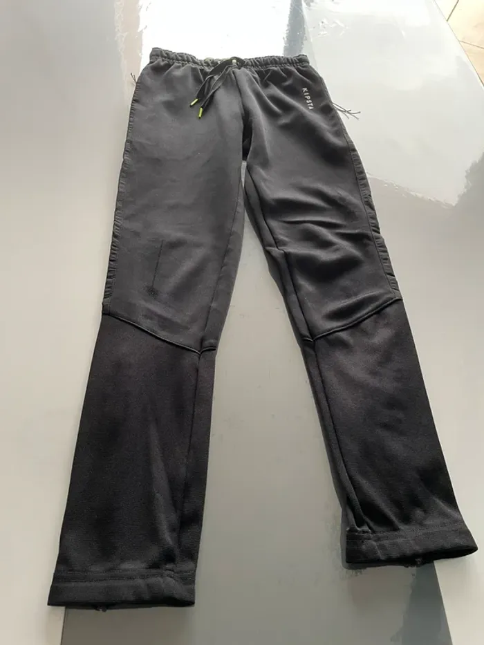Pantalon de survêtement noir kipsta