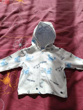 Gilet baby club t68 neuf