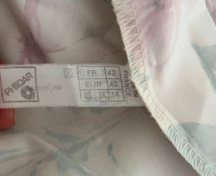 Shorty femme en satin fleuri Phildar 40 /42 - photo numéro 5