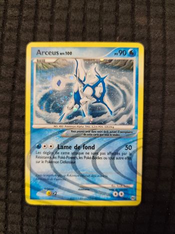 Carte pokémon Arceus niv 100 AR4 platine spirouli
