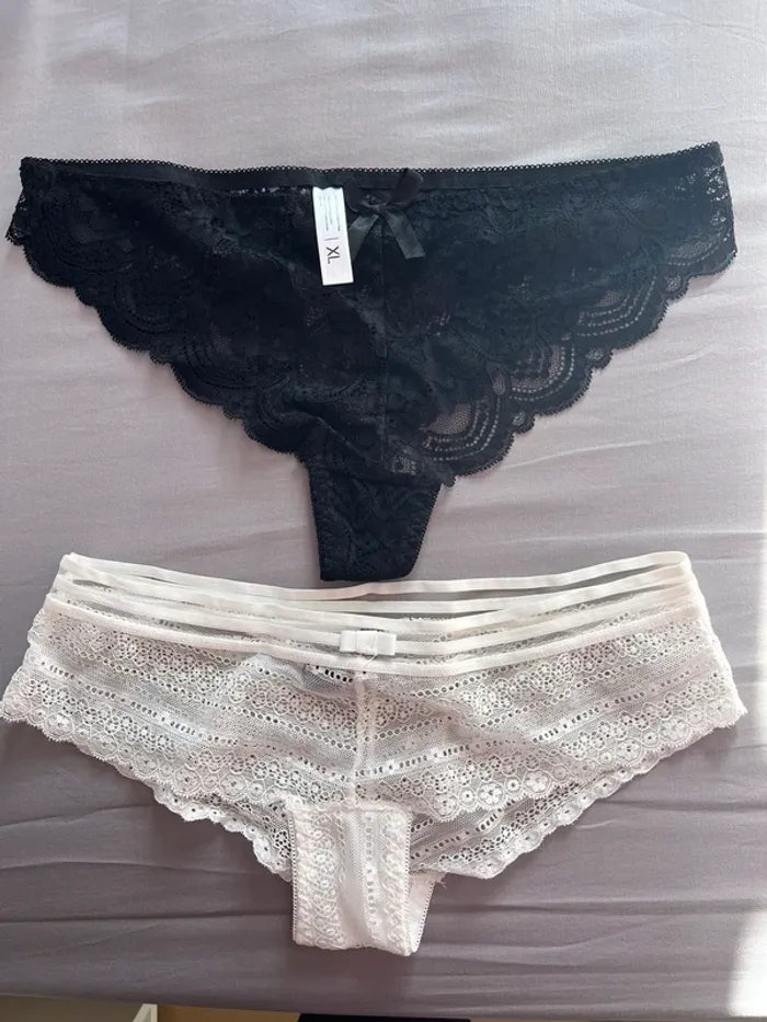 2 culottes dentelle
