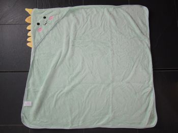 Cape de bain bébé / serviette de bain / peignoir à capuche dinosaure neuve