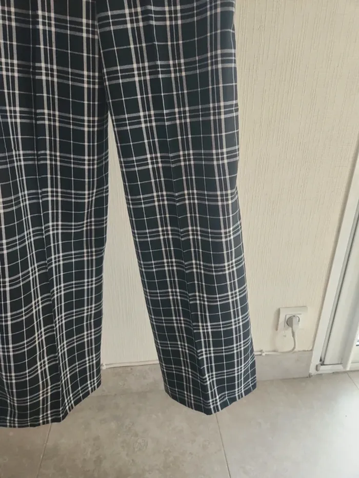 Pantalon à carreaux noir et blanc H&M 14 ans + 170 cm - photo numéro 11