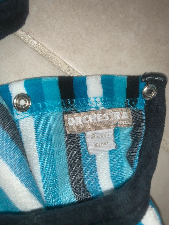 Pyjama lapin orchestra 68 cm - photo numéro 2