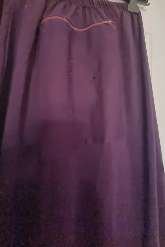 Jilbeb 2 pièces cape et jupe aubergine - photo numéro 6