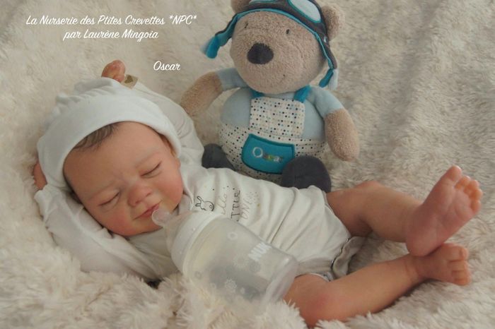 Oscar poupée bébé Reborn authentique 🩵 - photo numéro 7