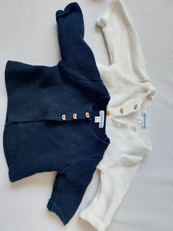 2 gilets en maille 