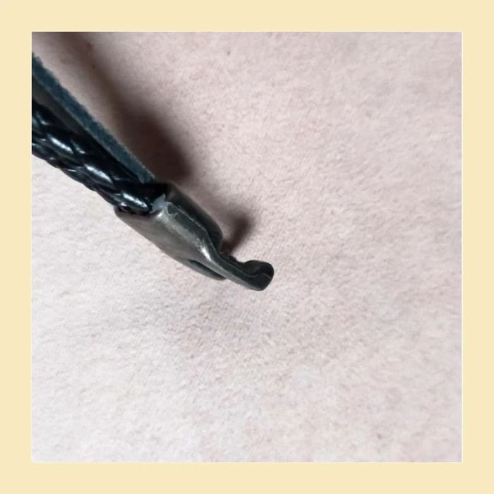 Bracelet homme cuir noir tressé – style rock avec perles métal et fermoir crochet - photo numéro 17