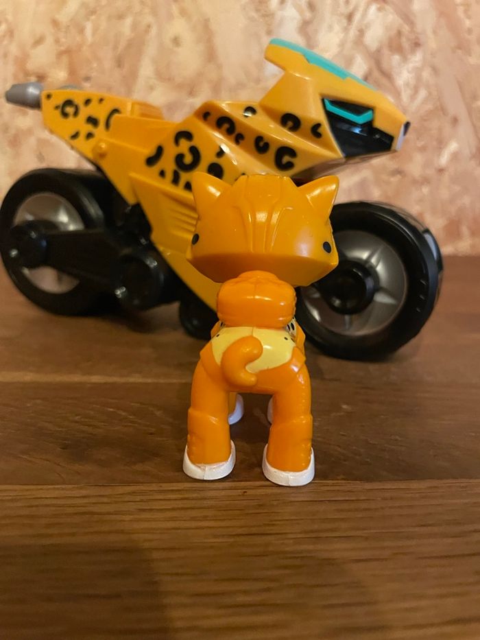 Idée Cadeau 🎁 Cat Pack Figurine Chat de Chascadeur de la Pat Patrouille avec sa moto Rare Wildcat - photo numéro 6