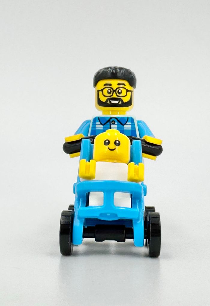 Lego City : Papa promène son Bébé dans la Poussette - NEUF - photo numéro 3