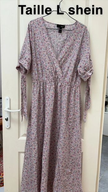 Robe longue fleurie