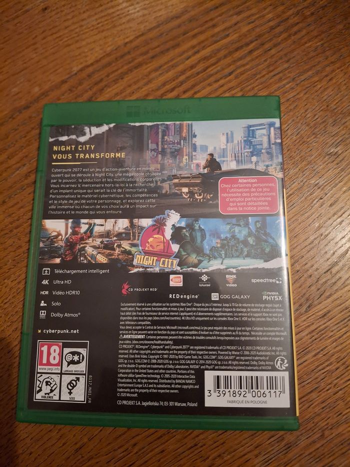 Jeu xbox one cyberpunk 2077 - photo numéro 2