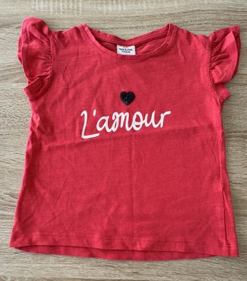 Tshirt rose framboise 3 mois Tape à l'oeil