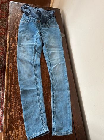 Pantalon jean slim Kiabi grossesse bleu 36