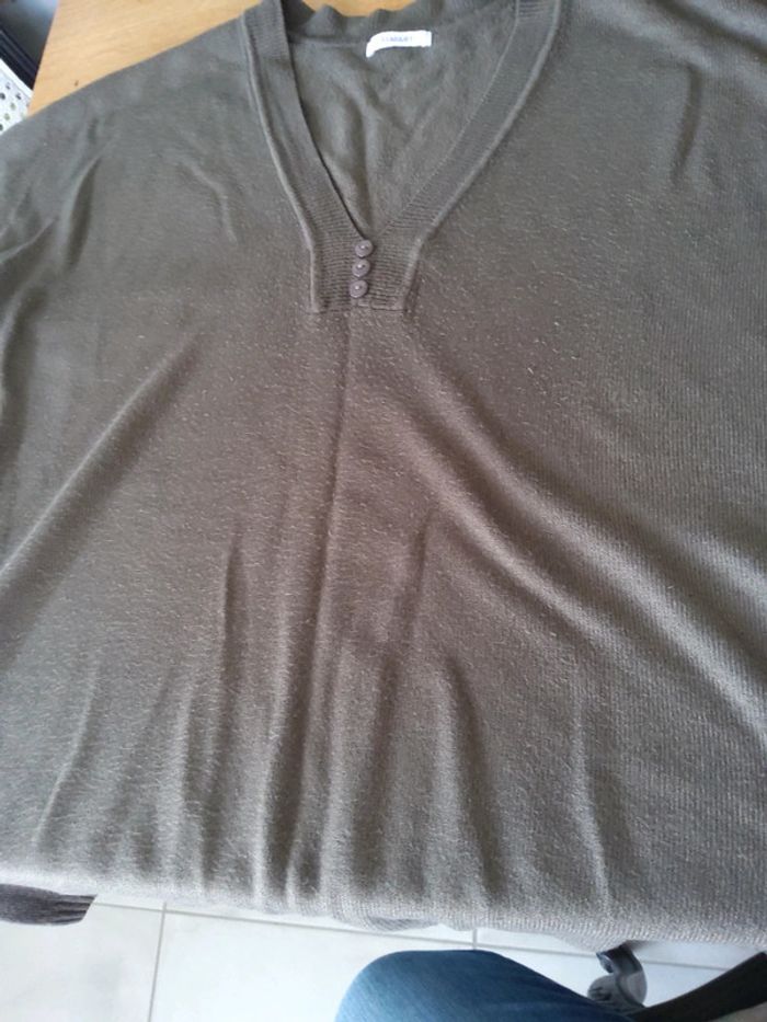Pull sans manches marron - photo numéro 3
