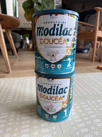 Lait bébé Modilac Doucéa 1 et 2