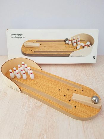 Bowling jeu de quilles miniatures en bois Flying tiger
