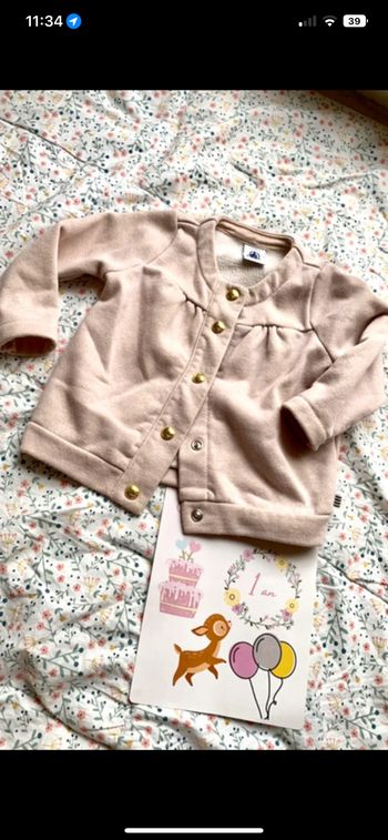 Veste gilet petit bateau 12 mois