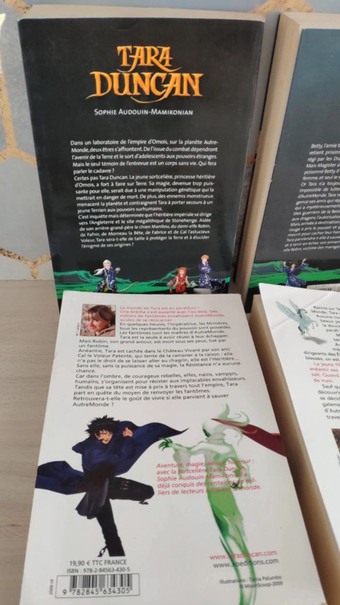 Lot 5 livres Tara Duncan tomes 4 5 7 8 9 continent dragon invasion impératrice reine noire - photo numéro 2